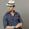 Cross Flap Light Blue Check Shirt Checks Shirt Bushirt