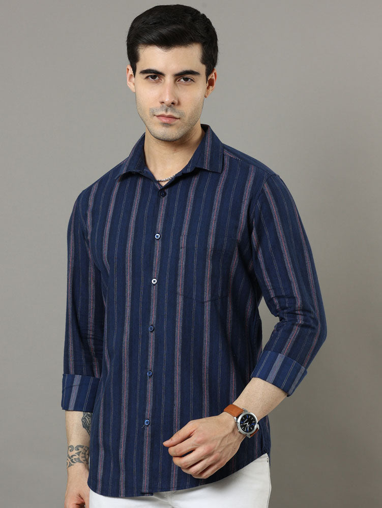 Blue Strips Shirt Strips Shirt Bushirt
