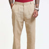 Ivory Relaxed Fit Linen Trousers Linen Trouser Bushirt