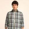 Sea Green Regular Fit Check Shirt Checks Shirt Bushirt