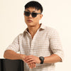 Brown Regular Fit Check Shirt Checks Shirt Bushirt