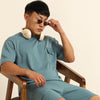 Utility Oversize Tiffany Blue Co-Ords Set Oversize Co-ords Bushirt