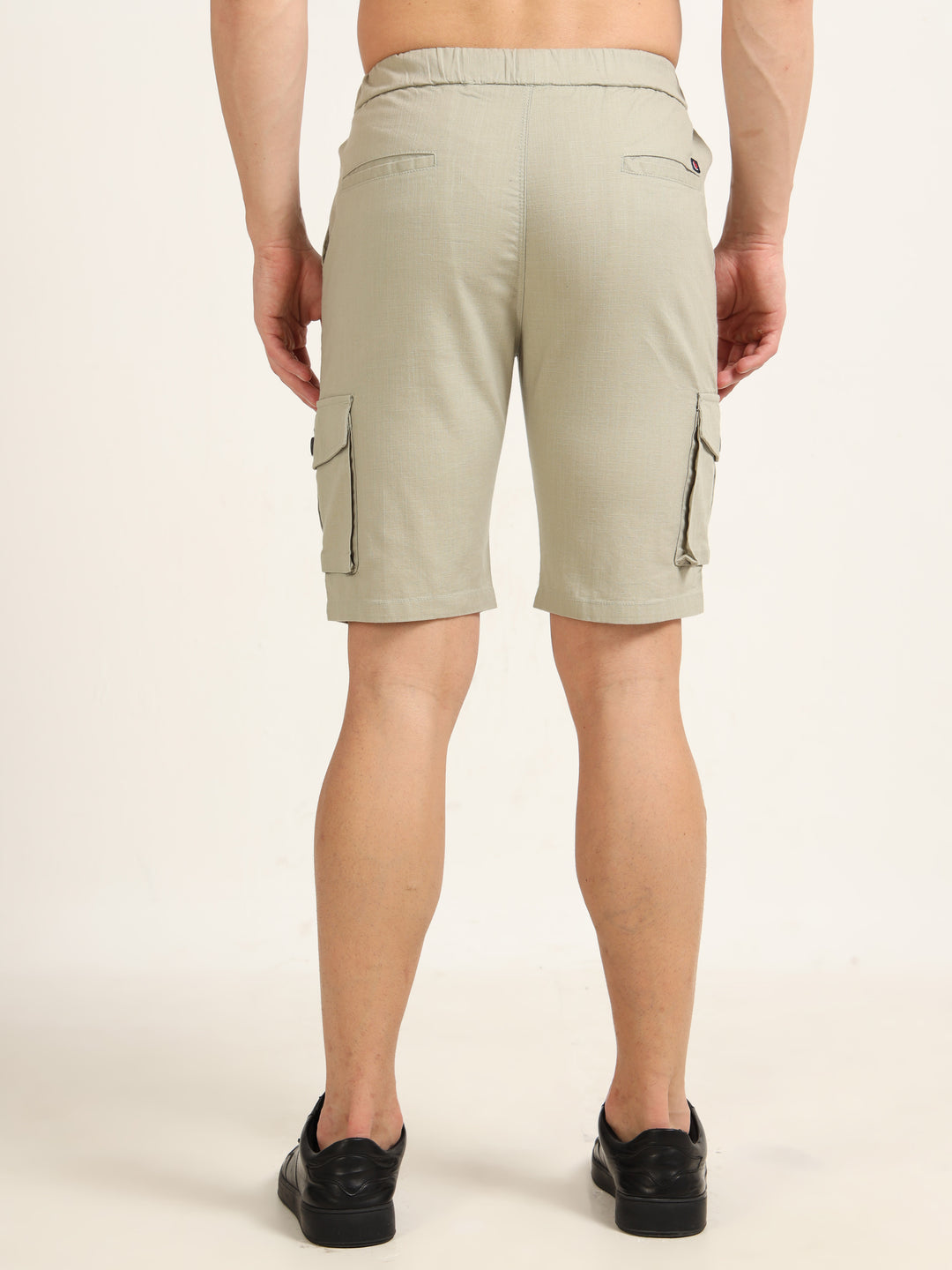 Baby Green Cargo Linen Shorts Men's Shorts Bushirt