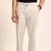 Light Grey Relaxed Fit Linen Trouser Linen Trouser Bushirt