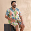 Leaflet Green Plus Size Co-Ords Plus Size Co-Ords Bushirt