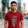 Streetboard Maroon Classic Fit T-Shirt Graphic T-Shirts Bushirt