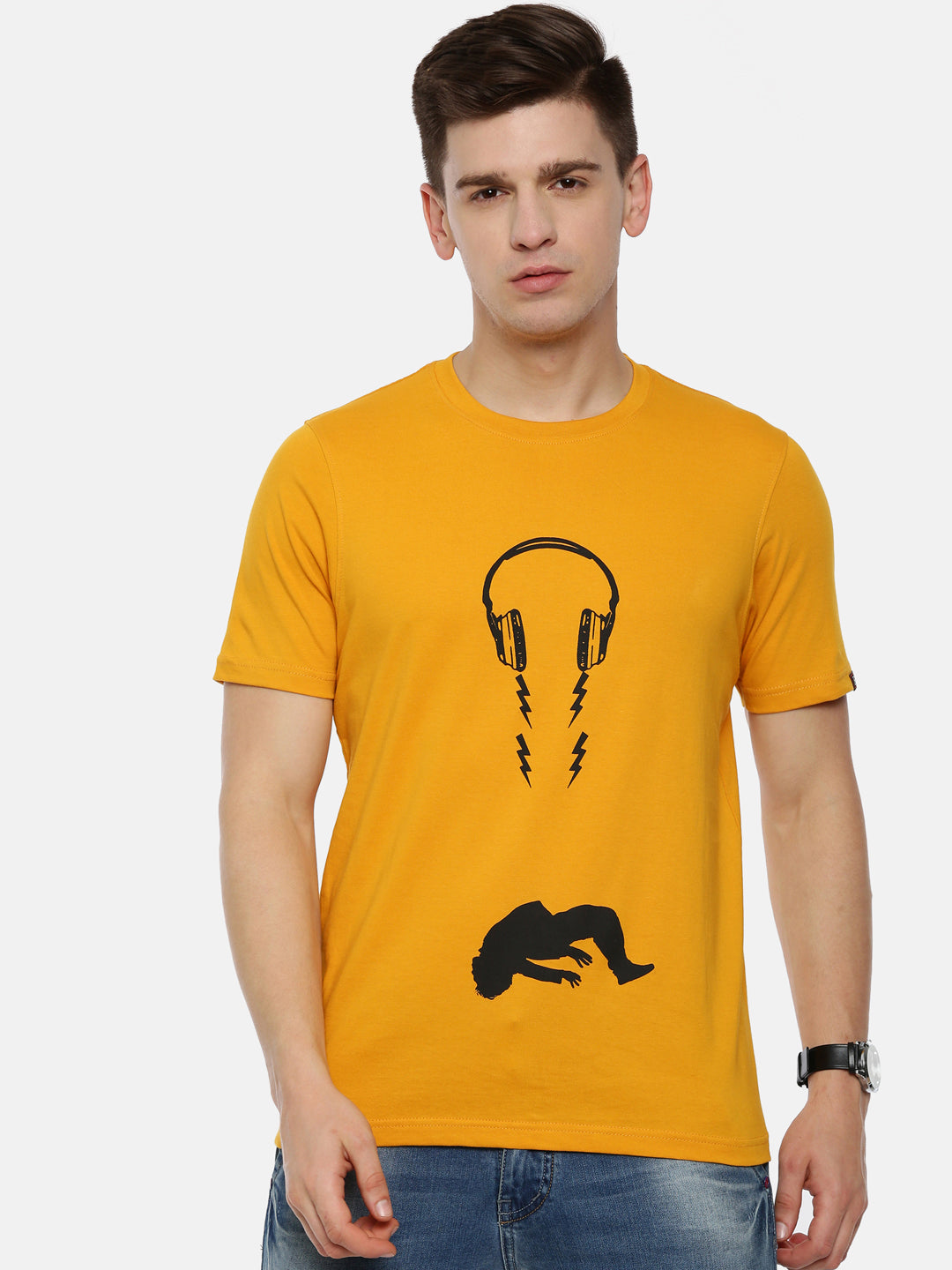 Head Phone T-Shirt Graphic T-Shirts Bushirt