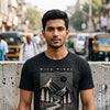 Wild Minds Black Classic Fit T-Shirt Graphic T-Shirts Bushirt