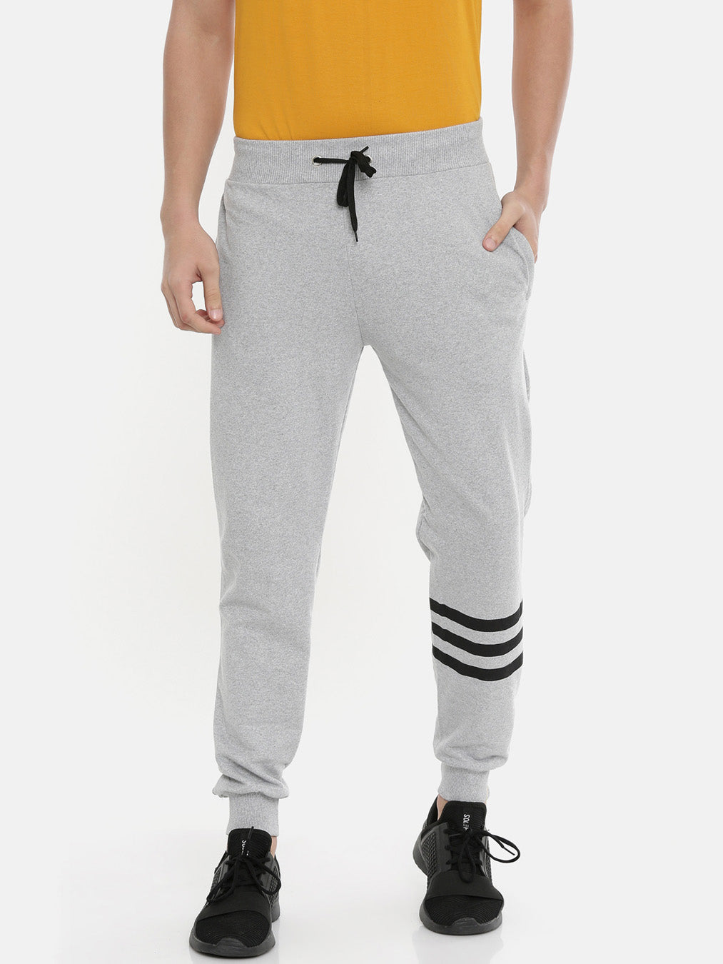 Light Grey Men Joggers Men's Joggers Bushirt   