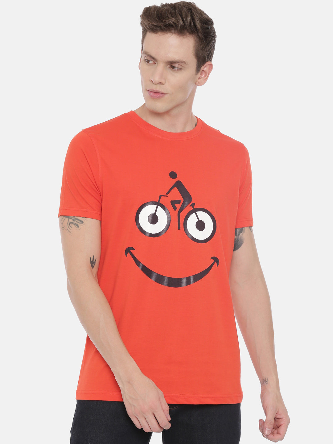 Happy Cycling T-Shirt Graphic T-Shirts Bushirt