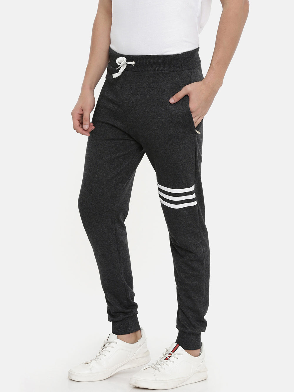 Charcoal Grey Men Joggers Men's Joggers Bushirt   