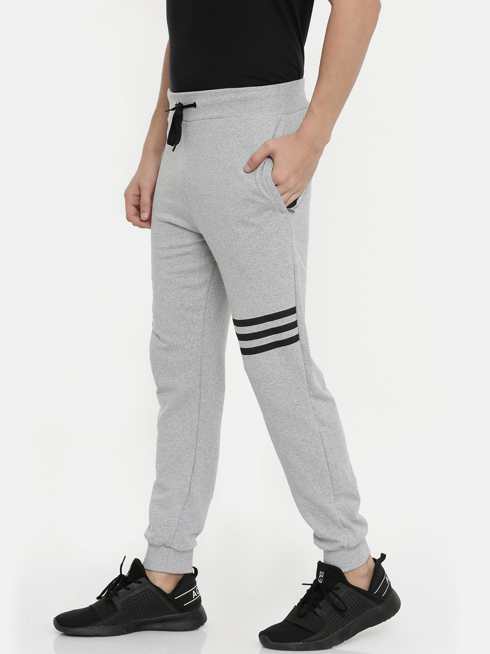 Light Grey Men Joggers Men's Joggers Bushirt   