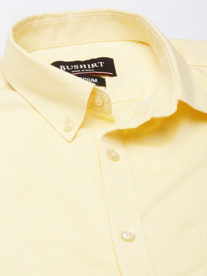 Minion Yellow Button Down Solid Shirt Solid Shirt Bushirt   