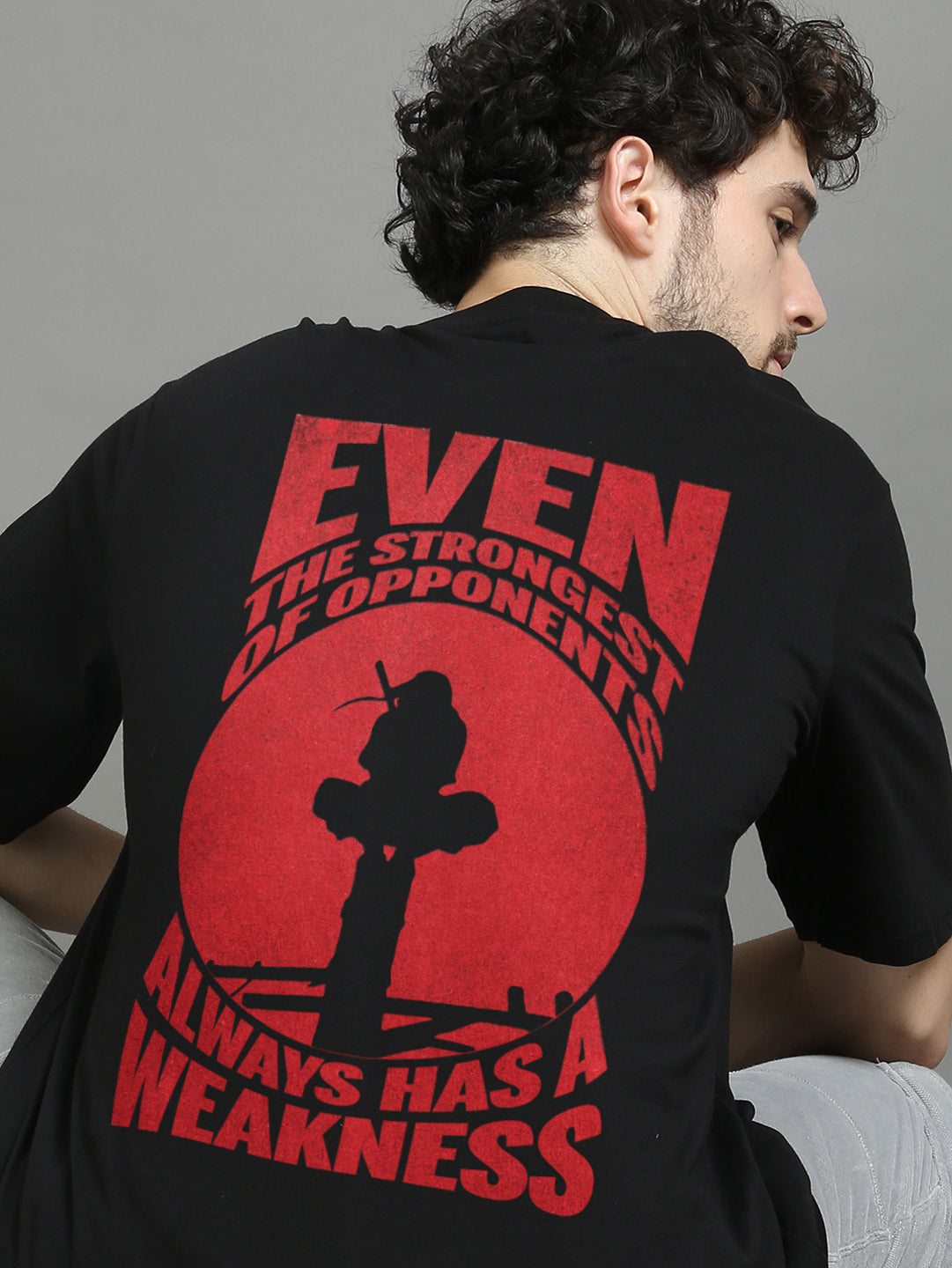 Even the strongest of opponents Oversize Anime T-Shirt Oversize Anime T-Shirt Bushirt