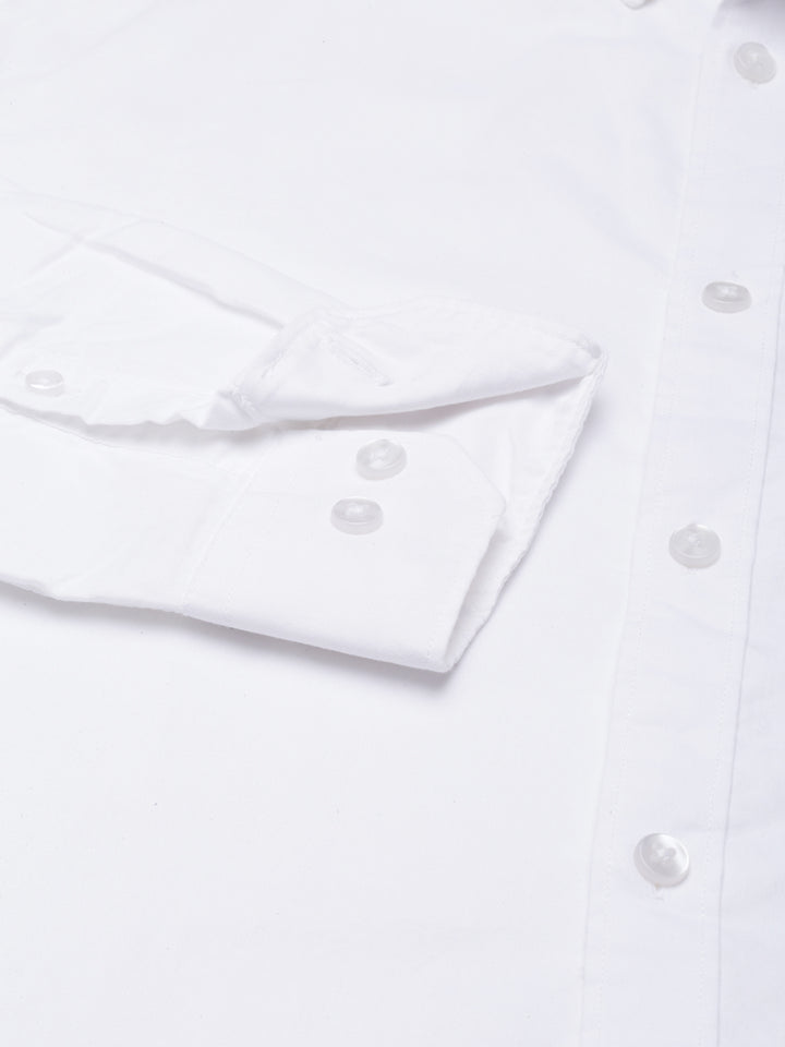 White Button Down Solid Shirt Solid Shirt Bushirt