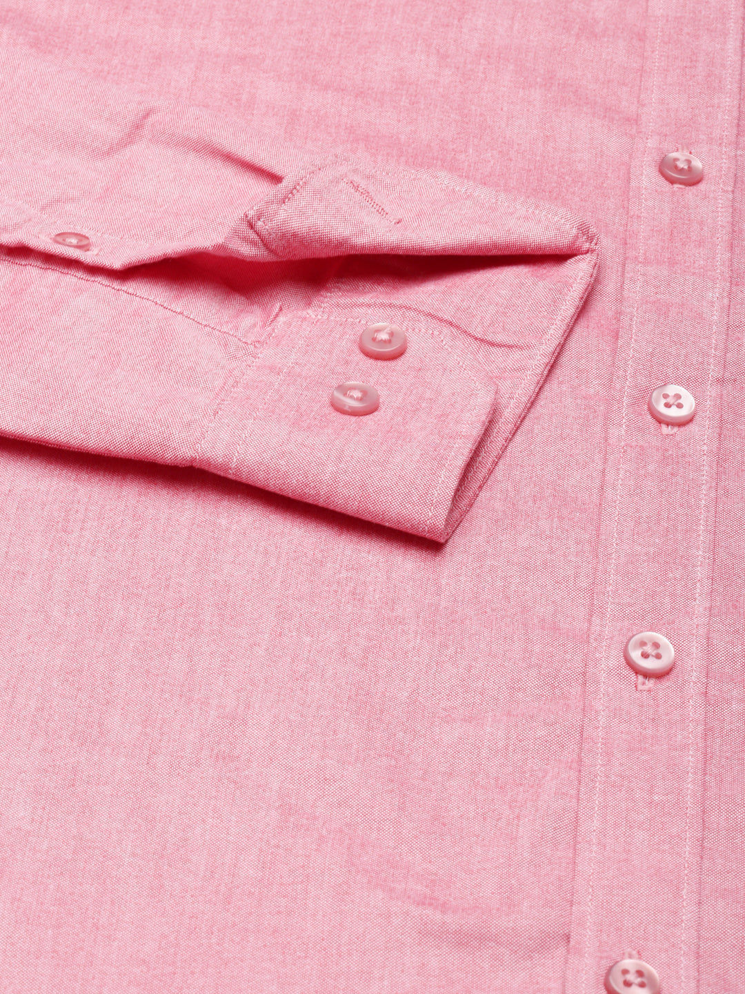 New York Pink Button down Solid Shirt Solid Shirt Bushirt
