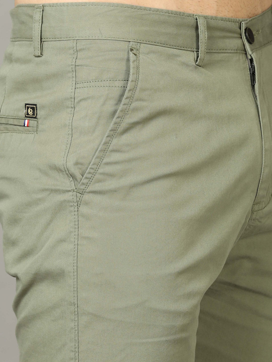 Classic Sage Green Chino Shorts Men's Shorts Bushirt