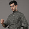 Green Printed Kurta Kurta Bushirtin