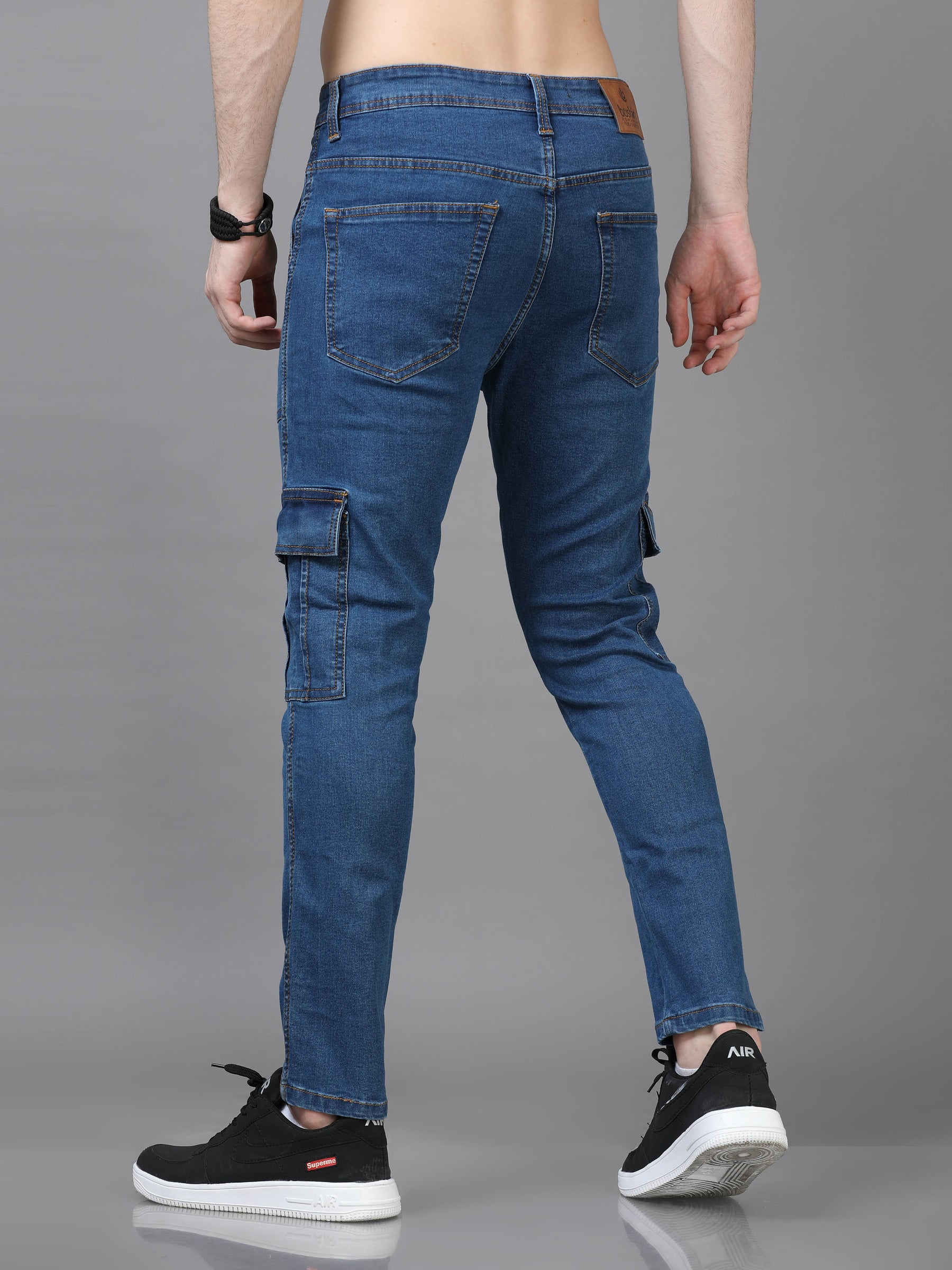 Authentic Stone Blue Cargo Jeans Cargo Jeans Bushirt