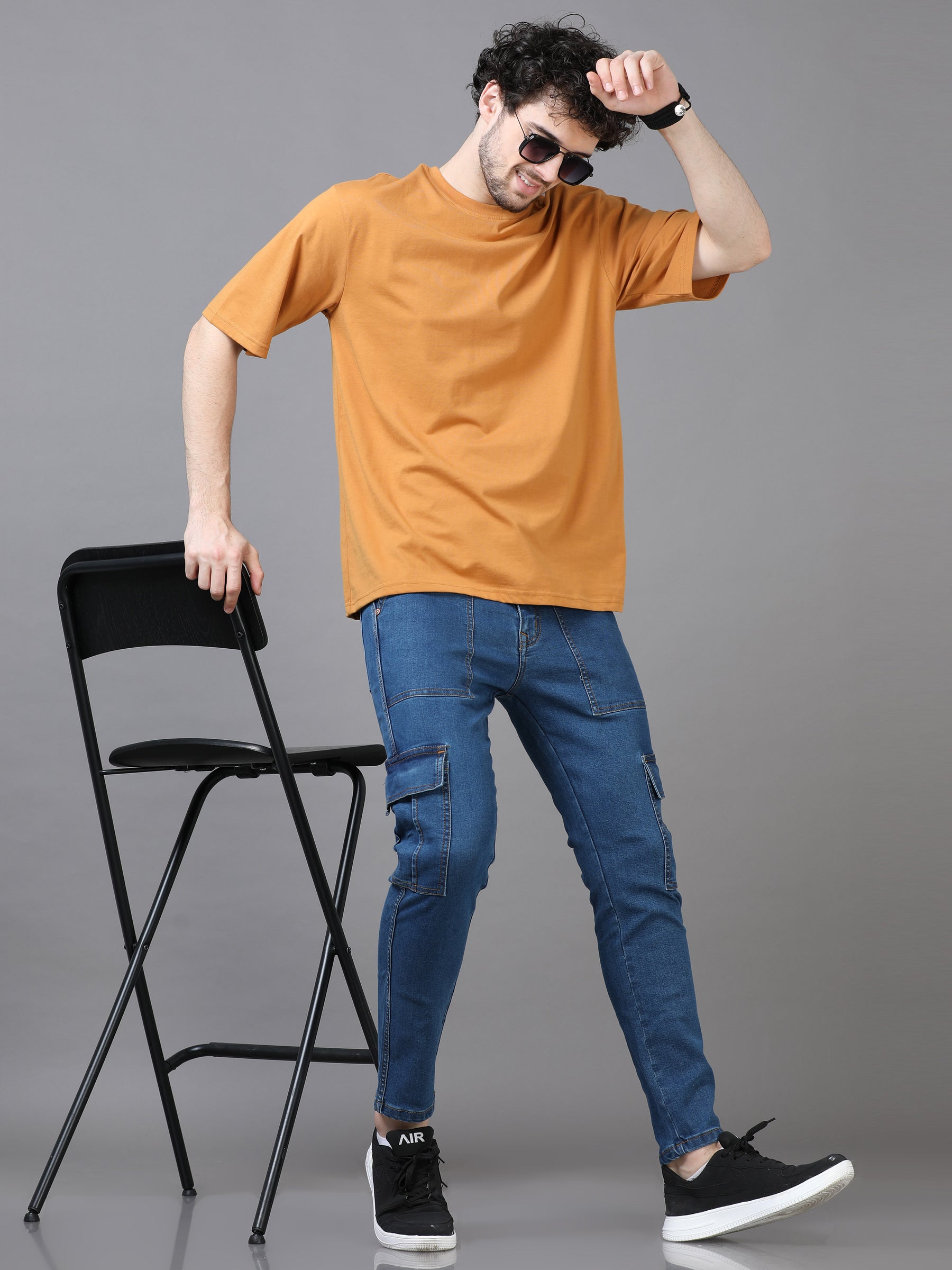 Authentic Stone Blue Cargo Jeans Cargo Jeans Bushirt