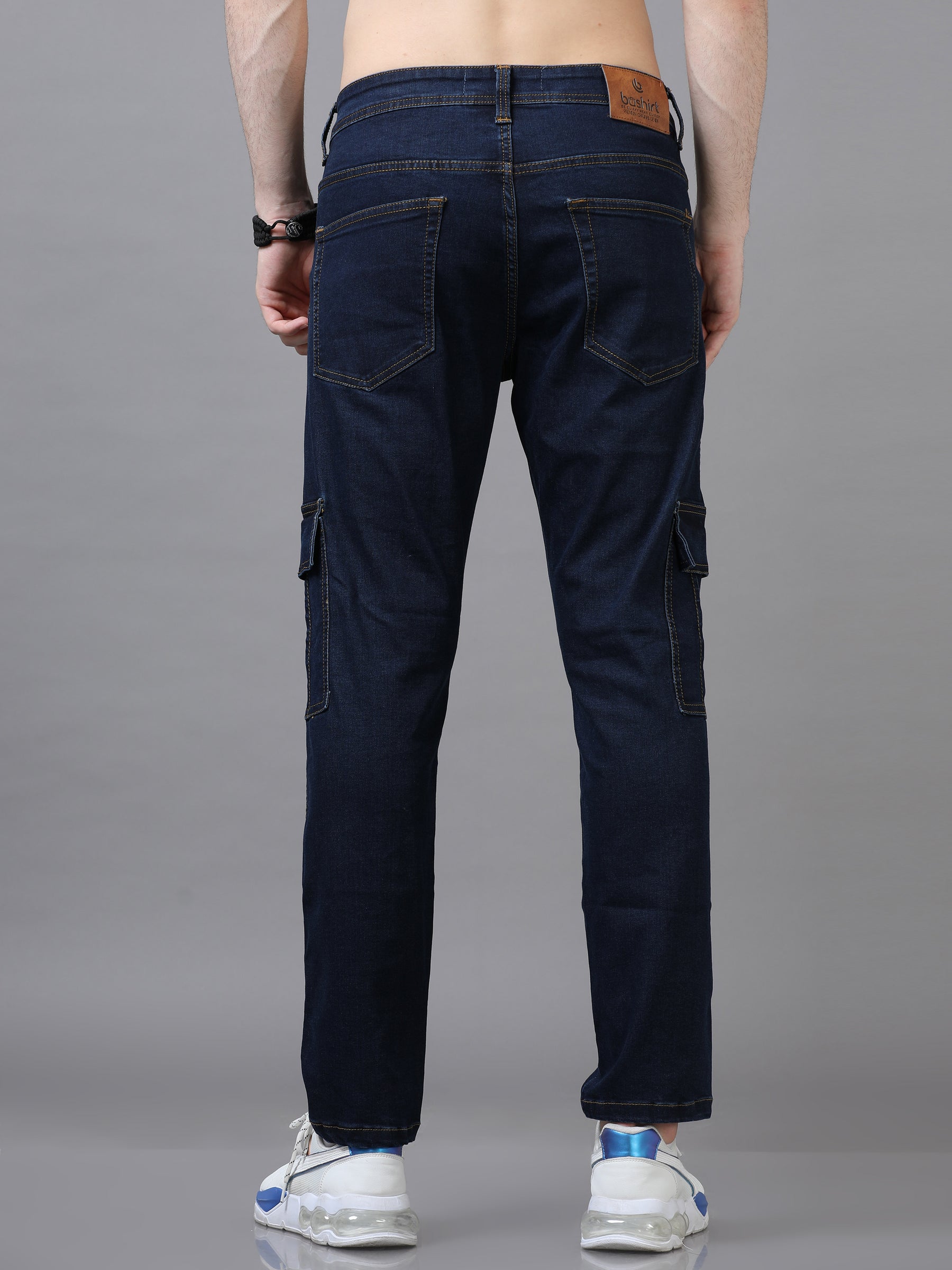Authentic Mid Blue Cargo Jeans Cargo Jeans Bushirt