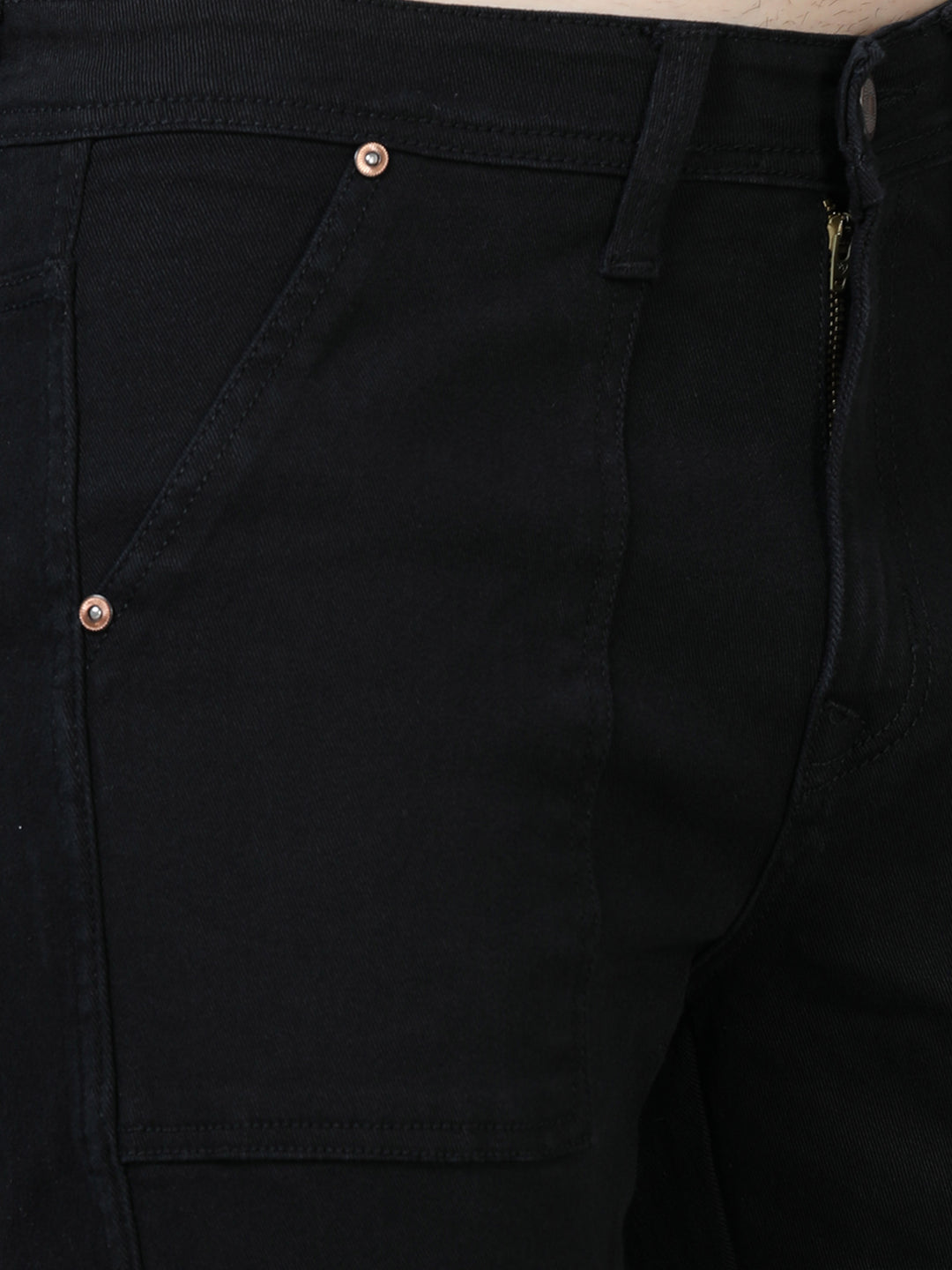 Authentic Jet Black Cargo Jeans Cargo Jeans Bushirt