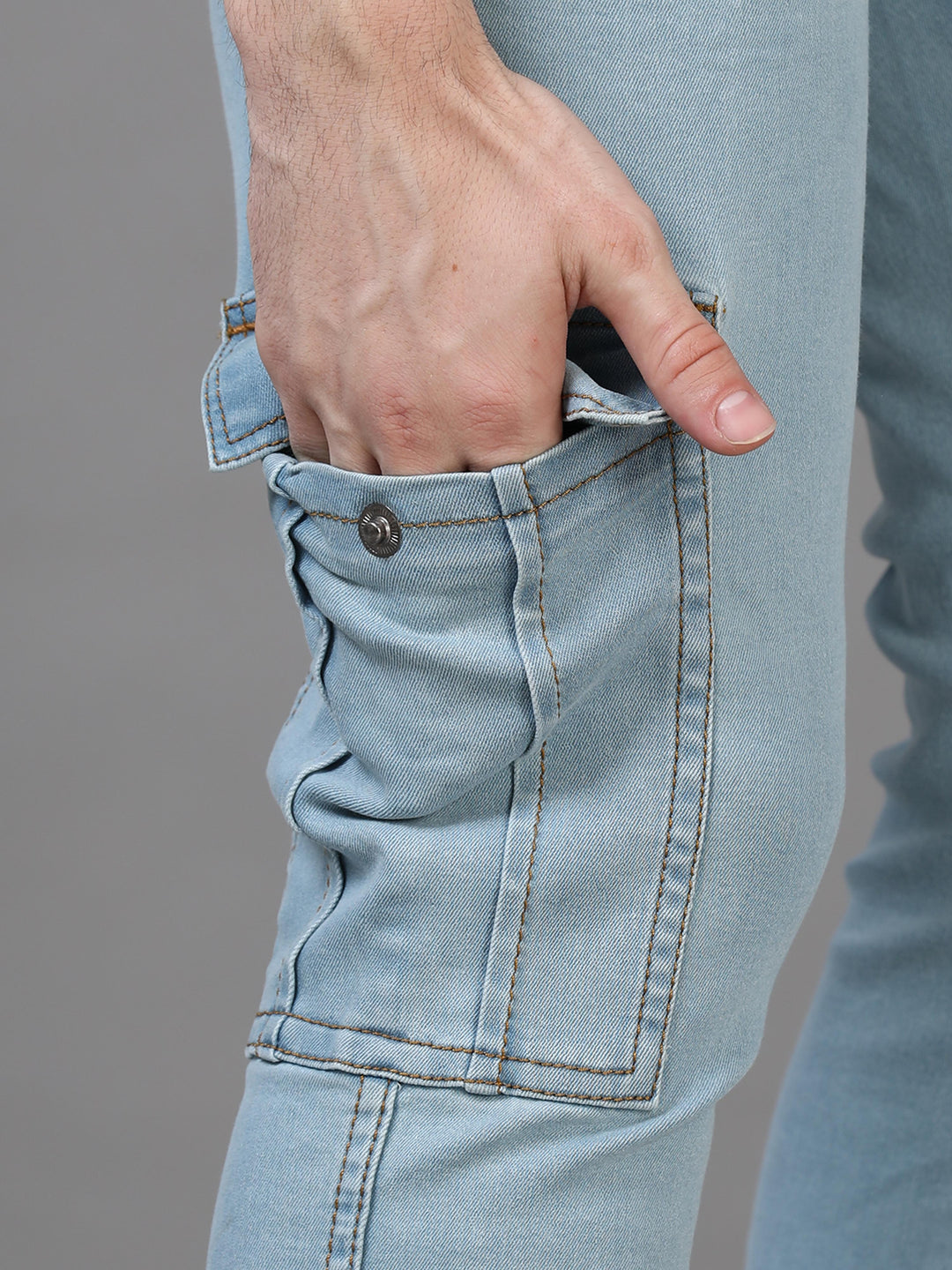 Authentic Ice Blue Cargo Jeans Cargo Jeans Bushirt