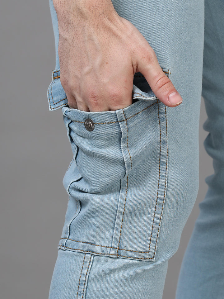 Authentic Ice Blue Cargo Jeans Cargo Jeans Bushirt