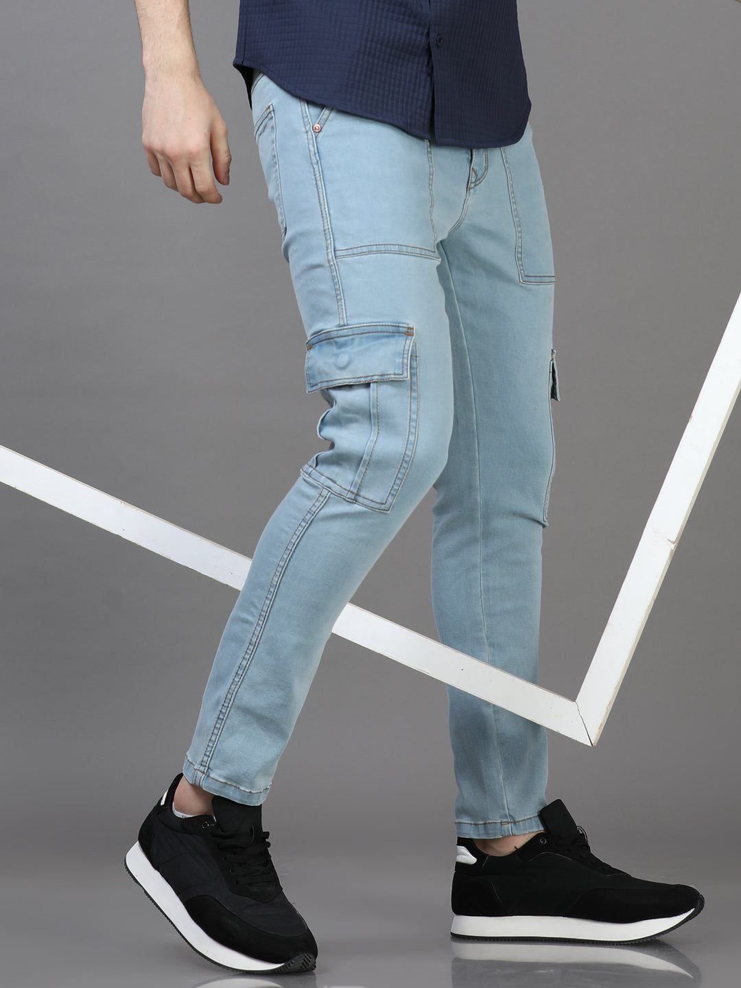 Authentic Ice Blue Cargo Jeans Cargo Jeans Bushirt