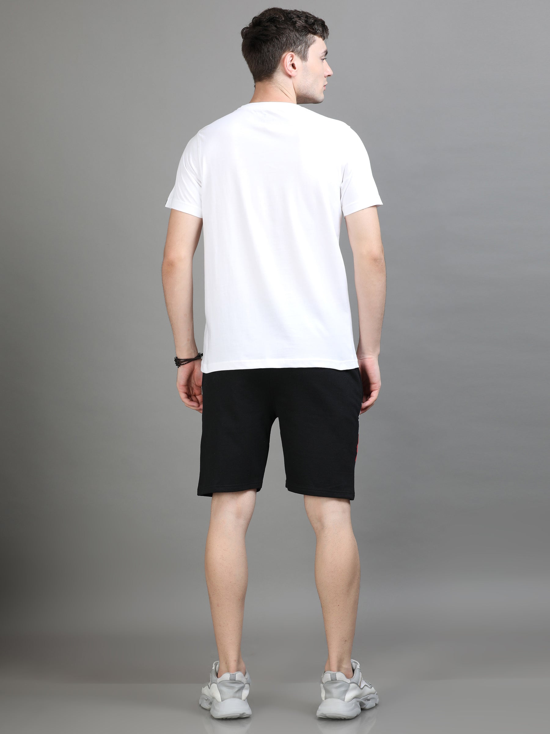 White & Black Night Suits Co-Ords Bushirt