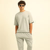 Pastel Grey Oversize Co-Ords Oversize Co-ords Bushirt