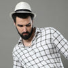Imperial White Checks Shirt Checks Shirt Bushirt
