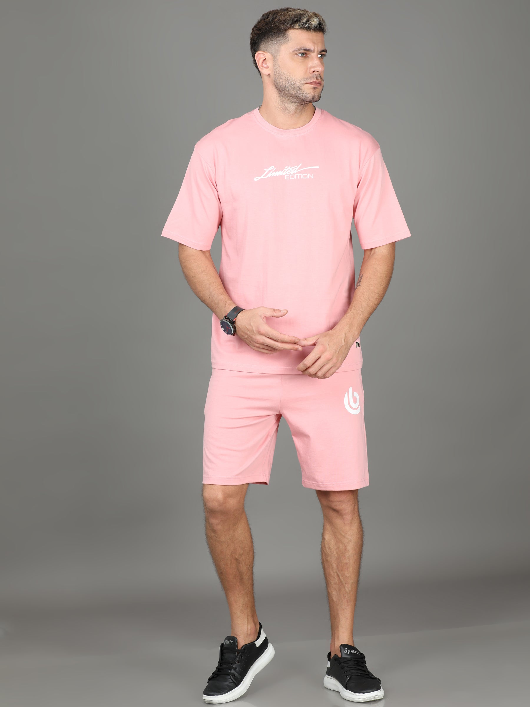Limited Edition Pastel Pink Oversize Co-ords Oversize Co-ords Bushirt