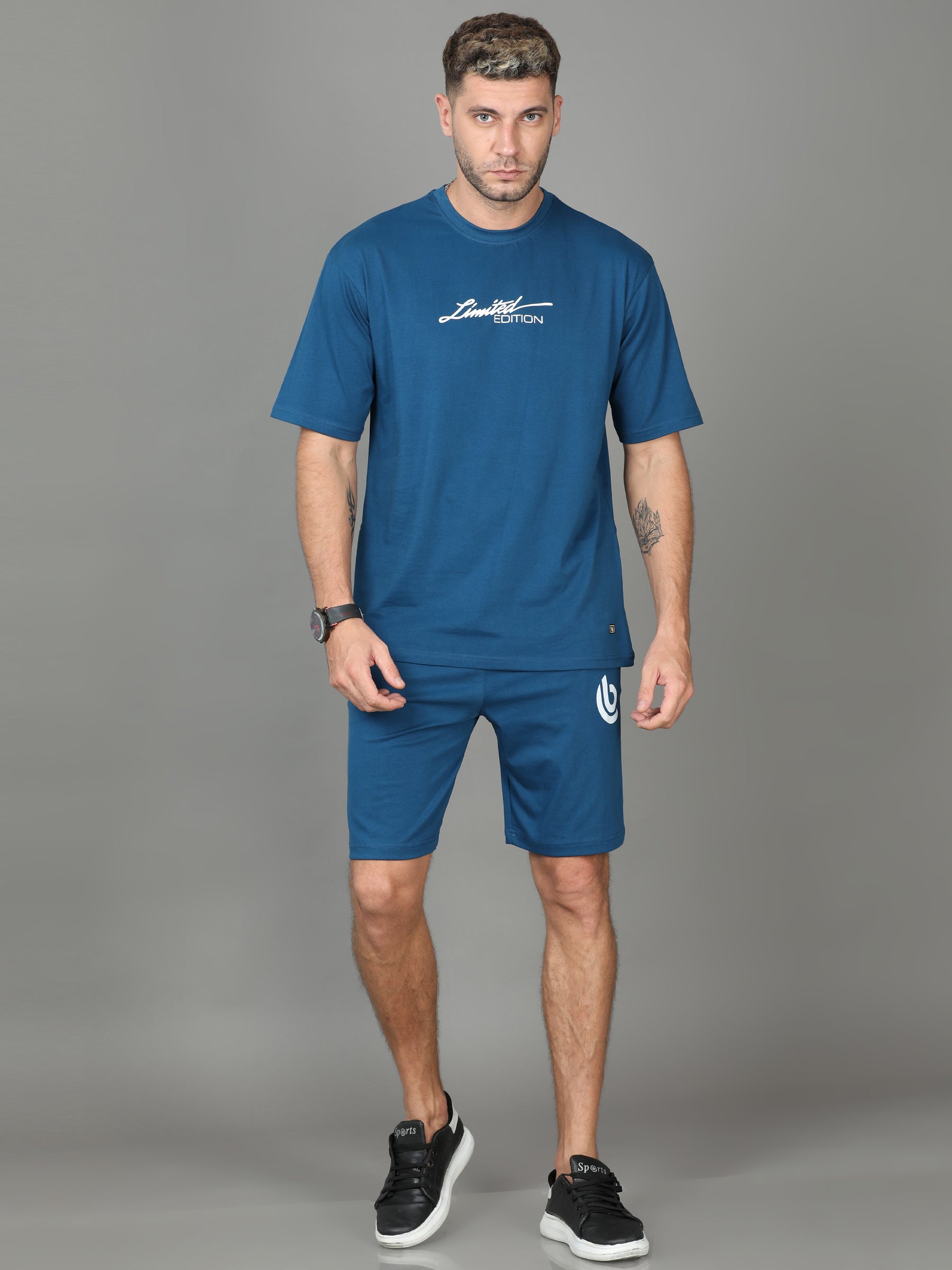 Limited Edition Marlin Blue oversize Co-ords Oversize Co-ords Bushirt
