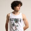 Summer Sleeveless T-Shirt Vest Bushirt