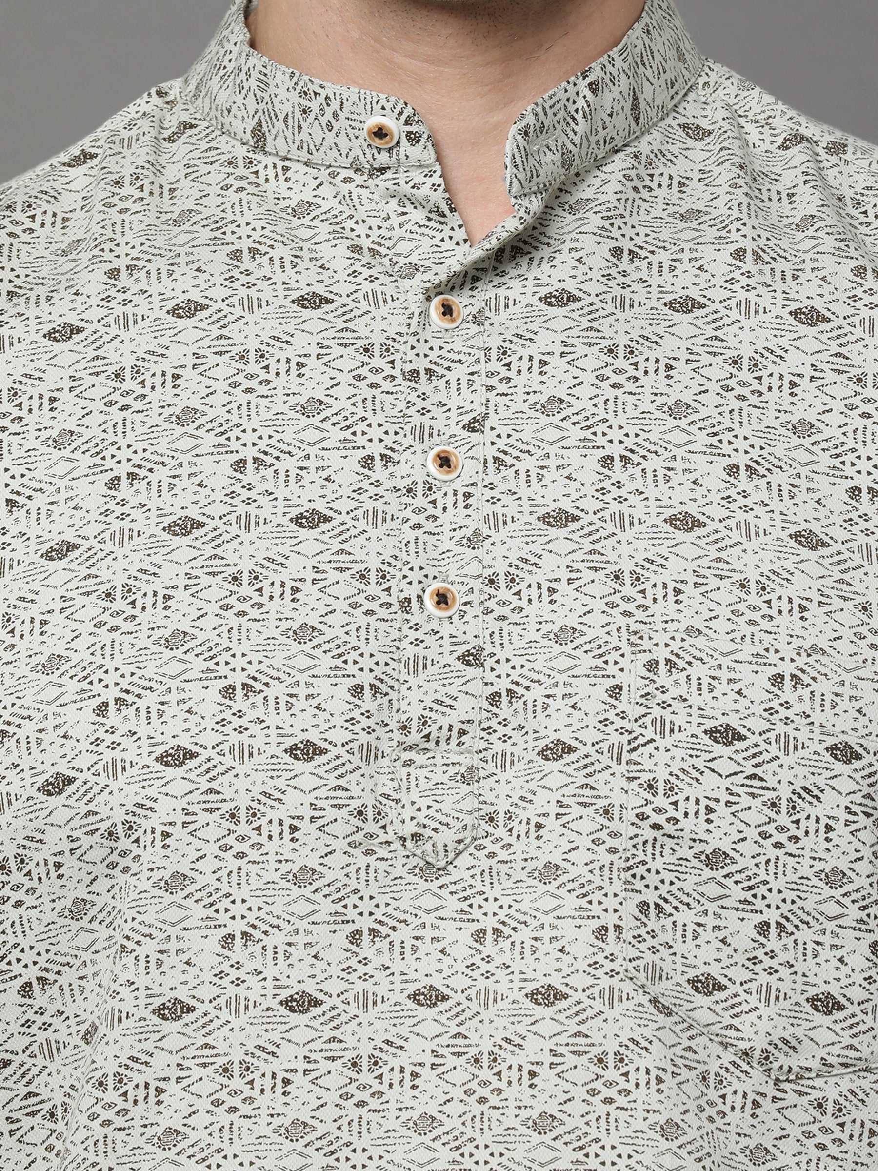 Pista Printed Kurta Kurta Bushirtin