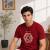 Think Beyond Maroon Classic Fit T-Shirt Graphic T-Shirts Bushirt