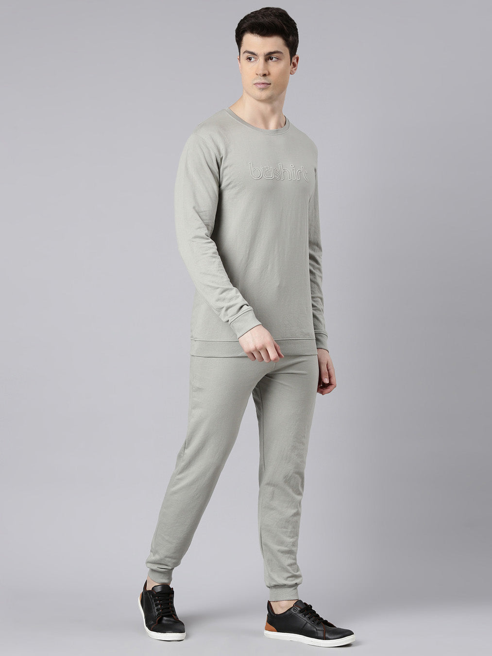 Bushirt Light Grey Co-Ords Co-Ords Bushirt