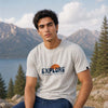 Explore Pastel Grey Classic Fit T-Shirt Graphic T-Shirts Bushirt