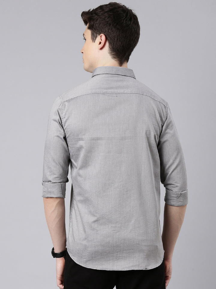 Warm Grey Button Down Solid Shirt Solid Shirt Bushirt