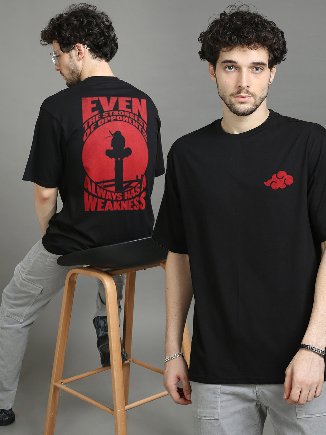 Even the strongest of opponents Oversize Anime T-Shirt Oversize Anime T-Shirt Bushirt   