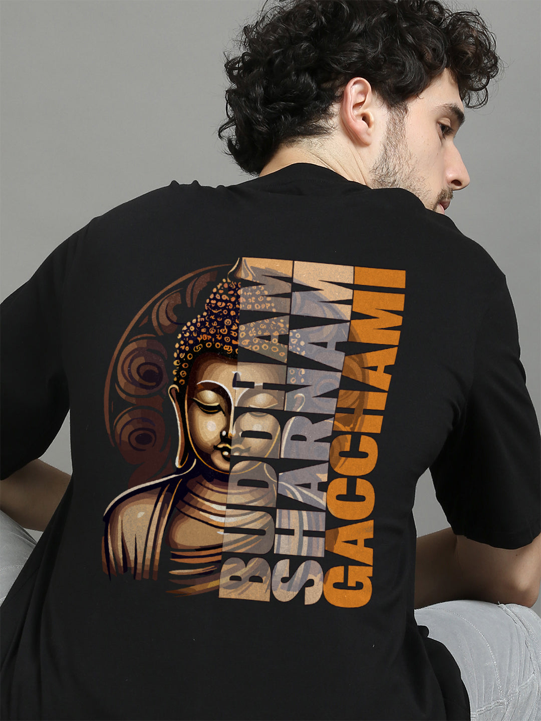 Buddham Sharanam Oversize T-Shirt Oversize T-Shirt Bushirt