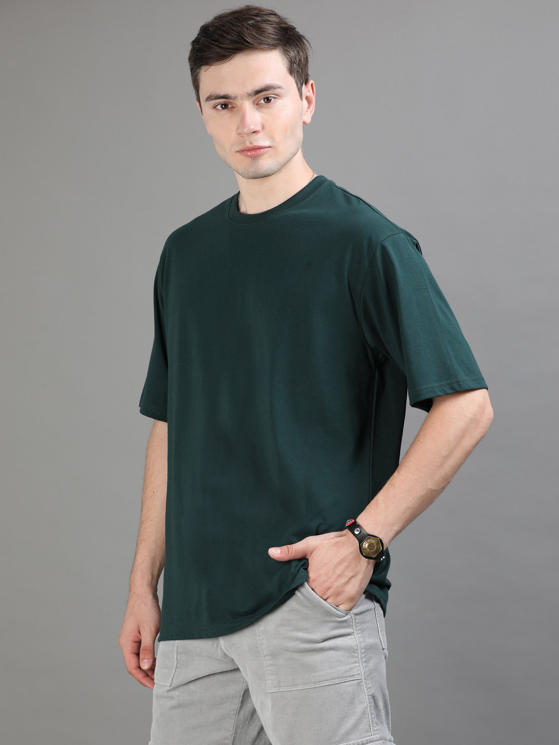 Bottle Green Oversize T-Shirt Oversize T-Shirt Bushirt