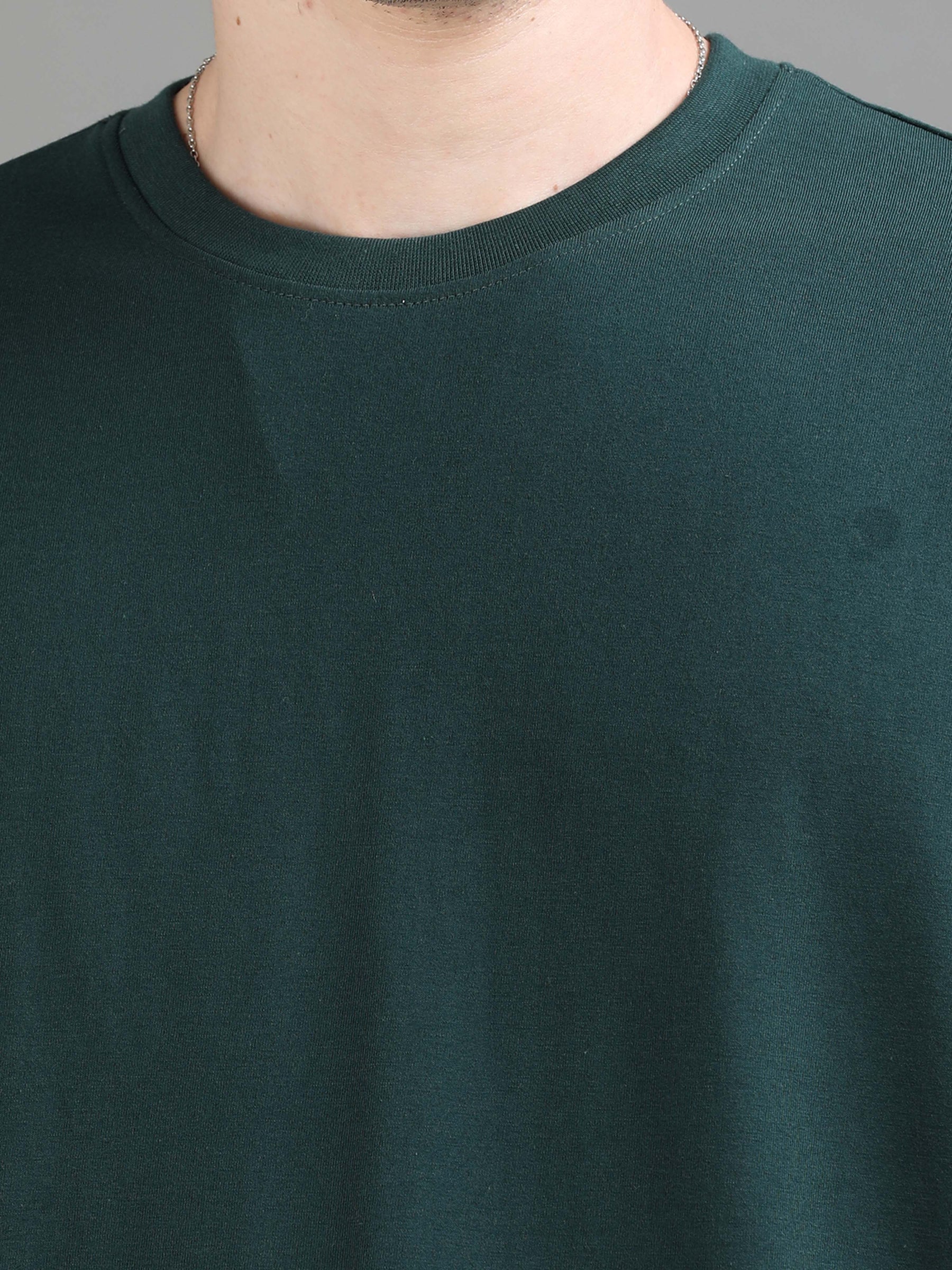 Bottle Green Oversize T-Shirt Oversize T-Shirt Bushirt