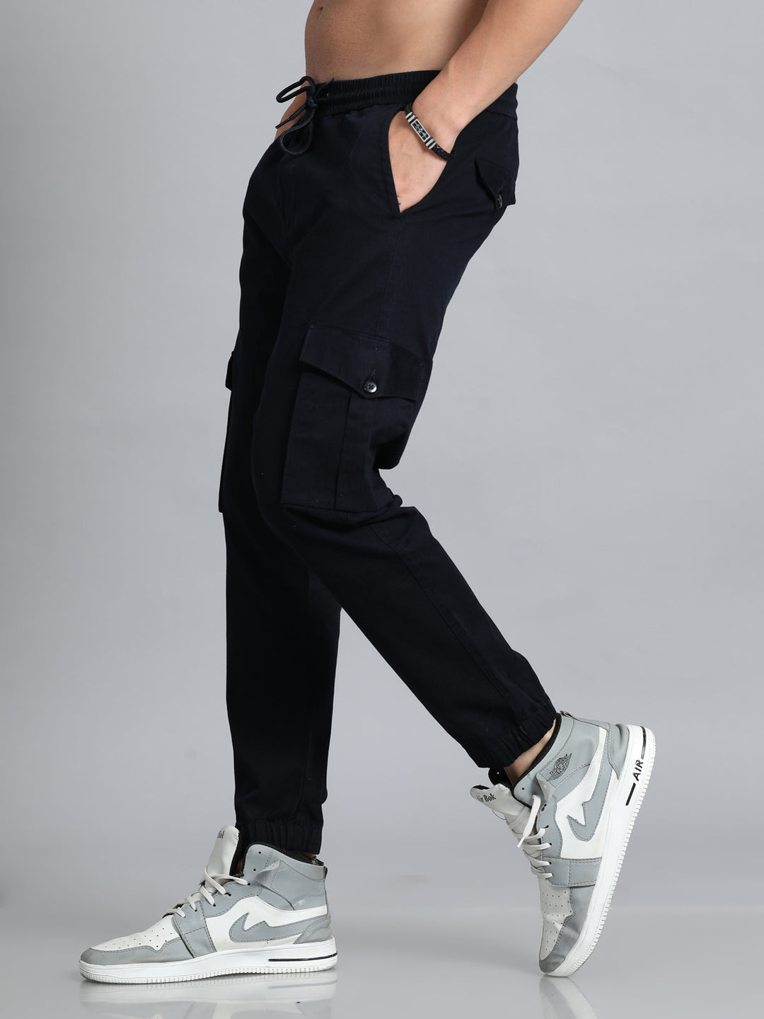 Navy Blue Cargo Pant Chinos Bushirt