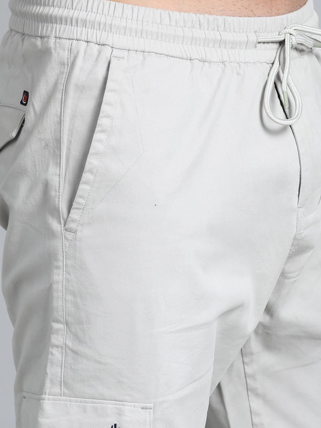 Pastel Grey Cargo Pant Chinos Bushirt