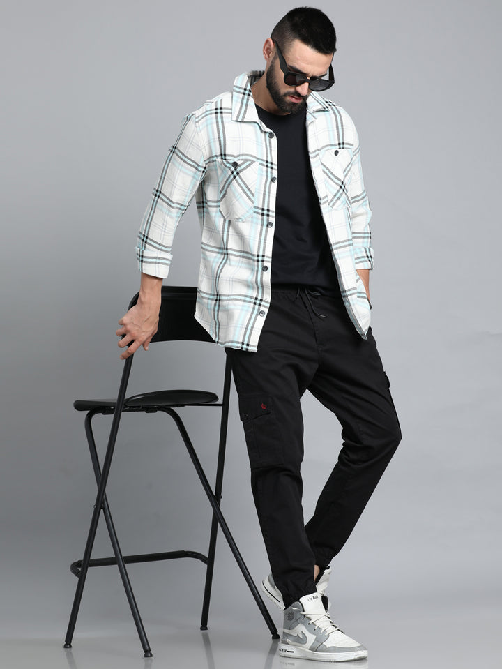 Black Cargo Pant Chinos Bushirt