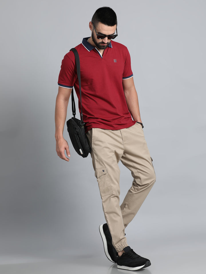 Light Khaki Cargo Pant Chinos Bushirt