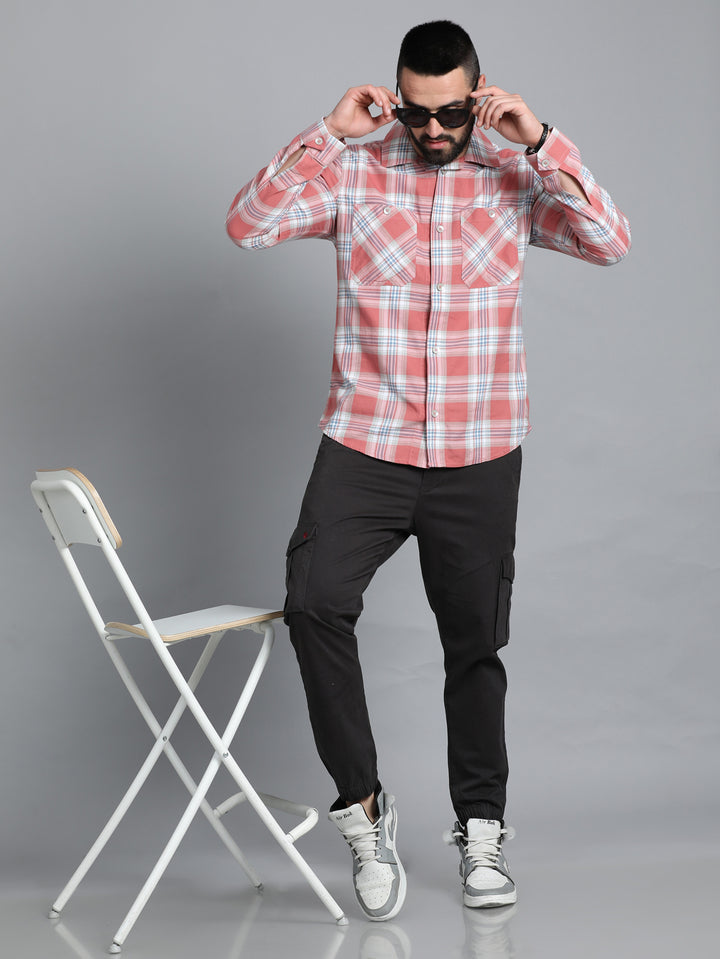 Charcoal Grey Cargo Pant Chinos Bushirt