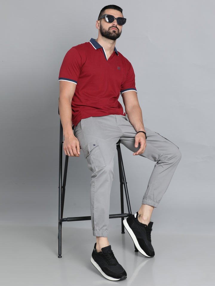 Stone Grey Cargo Pant Chinos Bushirt